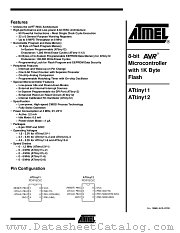 ATTINY12-8PC datasheet pdf Atmel
