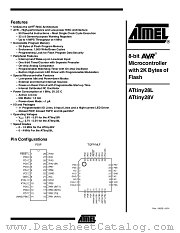 ATTINY28L-4PI datasheet pdf Atmel
