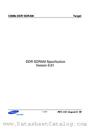 DDRSDRAM datasheet pdf Samsung Electronic