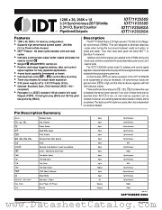 IDT71V3558SA100BQGI datasheet pdf IDT