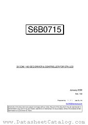 S6B0715A01-B0CZ datasheet pdf Samsung Electronic