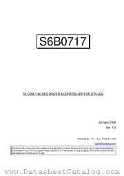 S6B0717X01-XXXN datasheet pdf Samsung Electronic