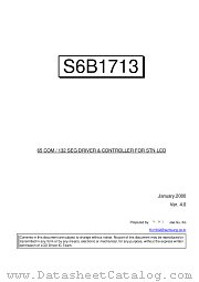S6B1713A11-XXX0 datasheet pdf Samsung Electronic