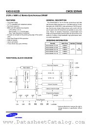 K4S161622D-TC/L70 datasheet pdf Samsung Electronic