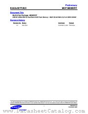 K5A3240YTC-T855 datasheet pdf Samsung Electronic