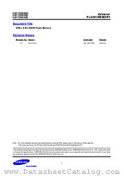 K9F1208R0B datasheet pdf Samsung Electronic