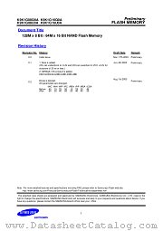 K9K1G16Q0A datasheet pdf Samsung Electronic