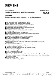 SAB83C166W-5MT3 datasheet pdf Siemens