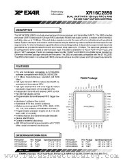 XR16C2850IP datasheet pdf Exar