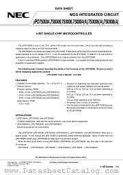 UPD750004CU datasheet pdf NEC