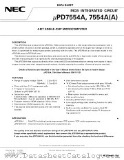 UPD7554 datasheet pdf NEC