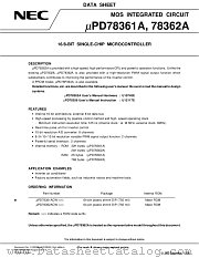 UPD78362ACW datasheet pdf NEC