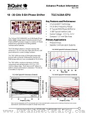 TGC1439A datasheet pdf TriQuint Semiconductor
