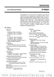 S-4562A datasheet pdf Seiko Instruments Inc
