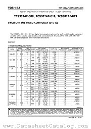 TC9307AF-018 datasheet pdf TOSHIBA