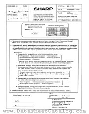 PC357NOT datasheet pdf SHARP