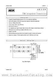 EK130 datasheet pdf Asahi Kasei Microsystems