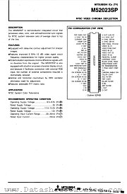 M52023SP datasheet pdf Mitsubishi Electric Corporation