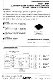 M62413FP datasheet pdf Mitsubishi Electric Corporation