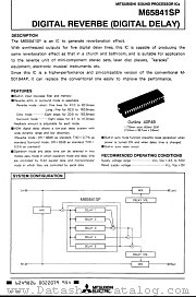 M65841 datasheet pdf Mitsubishi Electric Corporation