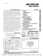 MAX1102EUA datasheet pdf MAXIM - Dallas Semiconductor