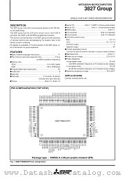 M38277EBMXXXHP datasheet pdf Mitsubishi Electric Corporation