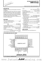 M38B59MFH-E111FP datasheet pdf Mitsubishi Electric Corporation