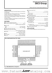 M38C30E1AXXXFP datasheet pdf Mitsubishi Electric Corporation