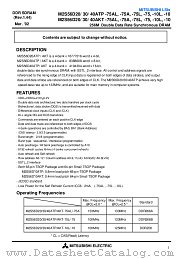 M2S56D40AKT-75 datasheet pdf Mitsubishi Electric Corporation