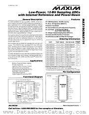 MAX190BMRG datasheet pdf MAXIM - Dallas Semiconductor