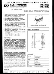 MK48T02 datasheet pdf ST Microelectronics