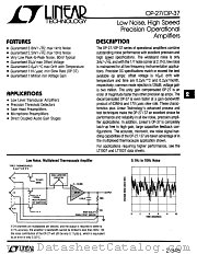 OP-27 datasheet pdf Linear Technology