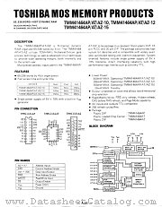 TMM41464 datasheet pdf TOSHIBA