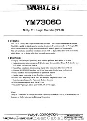 YM7306C datasheet pdf YAMAHA