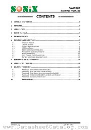 SNAD02C datasheet pdf SONiX Technology Company