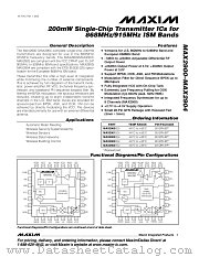MAX2902EGI datasheet pdf MAXIM - Dallas Semiconductor