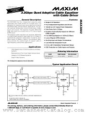 MAX3802UGK datasheet pdf MAXIM - Dallas Semiconductor