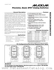 MAX392CSE datasheet pdf MAXIM - Dallas Semiconductor