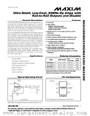 MAX4390EUK-T datasheet pdf MAXIM - Dallas Semiconductor