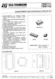 TDB7722 datasheet pdf ST Microelectronics