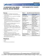 MT9V112 datasheet pdf Micron Technology