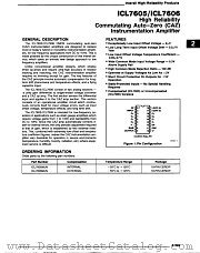 ICL7605 datasheet pdf General Electric Solid State