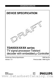 TDA936X datasheet pdf Philips