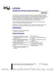 LXT9763 datasheet pdf Intel