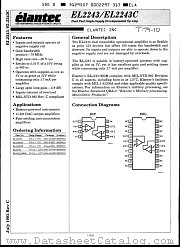 EL2243 datasheet pdf Elantec Semiconductor