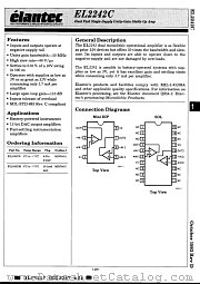 EL2242C datasheet pdf Elantec Semiconductor