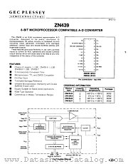 ZN439 datasheet pdf GEC Plessey Semiconductors