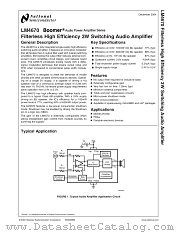 LM4670SD datasheet pdf National Semiconductor