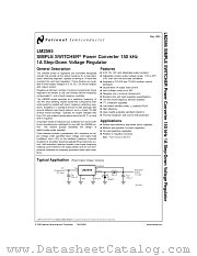 LM2595J-5.0-QML(5962-9650 datasheet pdf National Semiconductor