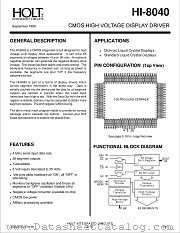 HI-8040 datasheet pdf Holt Integrated Circuits
